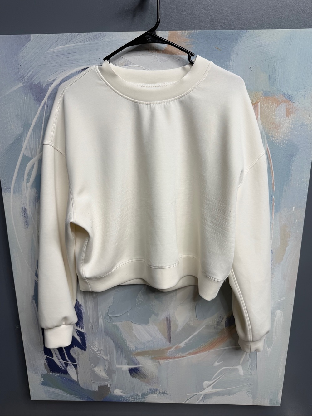 AS Revival Cream Ivory Crewneck Sweatshirt M Pullover Relaxed Fit